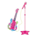 Microfone Com Guitarra Infantil C/ Som E Luz - Rock Show Top