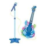 Microfone Com Guitarra Infantil C/ Som E Luz - Rock Show Top