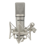 Microfone Condensador Amw Amc2 Profissional