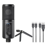 Microfone Condensador Audio-technica Atr2500x Usb Cardioide