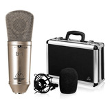 Microfone Condensador Behringer B1 Com Case Para Estúdio