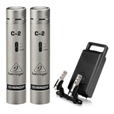 Microfone Condensador Behringer C-2 Estúdio Prateado
