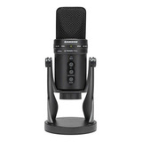 Microfone Condensador Interface Audio Usb Samson