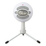 Microfone Condensador Logitech Usb Blue Snowball Ice Branco