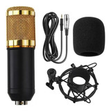 Microfone Condensador Pro Articulado Shock Mount Pop Filter