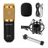 Microfone Condensador Prof Bm800 Estúdio+ Shock