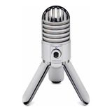 Microfone Condensador Samson Meteor Podcast Interface Usb