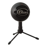 Microfone Condensador Usb Blue Snowball Ice- Preto