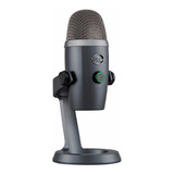 Microfone Condensador Usb Blue Yeti Nano - Cinza Cor Shadow Grey
