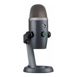 Microfone Condensador Usb Blue Yeti Nano - Cinza Cor Shadow Grey