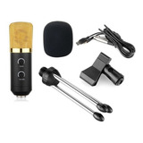 Microfone Condensador Usb Profissional Bm-100fx Estúdio