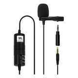 Microfone De Lapela Jbl Cslm20b Omnidirecional 360º Com Clip