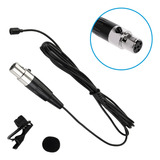 Microfone De Lapela Mini Lav Mini Xlr 4 Pinos Para Shure