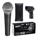 Microfone Dinâmico Cardioide Shure Sm58lc Com