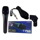 Microfone Dinâmico Com Fio Tagima Tag Sound Tm-538
