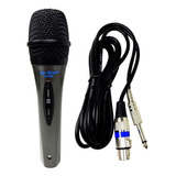 Microfone Dinâmico Leson Ls-300 Com Fio