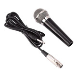 Microfone Dinâmico M58 Cardióide Cabo 4 Metros