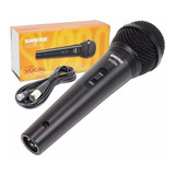Microfone Dinâmico Shure Sv-200 C/ Cabo 2 Anos De Garantia.