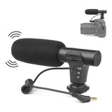 Microfone Direcional Dslr Shotgun Canon Camera