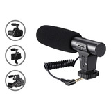 Microfone Dslr Direcional Filmadora Rode Takstar Canon Nikon
