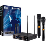 Microfone Dylan Duplo D-9000s Uhf 200 Canais 