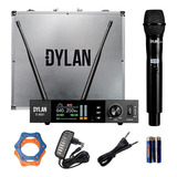 Microfone Dylan Sem Fio Profissional D-9501