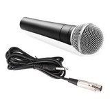 Microfone Dynamic Sm-58 Dinâmico Cardioide Preto