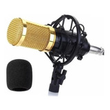 Microfone Estúdio Profissional Andowl Bm800 + Pop Filter