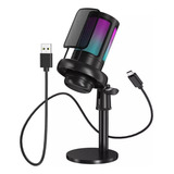 Microfone Gamer A8 Condensador Cardióide Black Stream Youtub