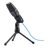 Microfone Gamer Streamer Trust Mico Usb C/ Tripé Blue 23790