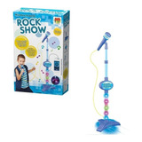 Microfone Infantil Azul Som E Entrada
