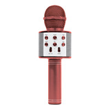 Microfone Infantil Karaoke Bluetooth Star Voice Cor Rose