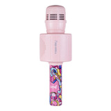 Microfone Karaokê Bluetooth Teen Star 5w Rosa Mk301 Oex