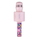 Microfone Karaokê Bluetooth Teen Star 5w Rosa Mk301 Oex