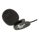 Microfone Knup Kp-911 Lapela Plug&play Cor Preto