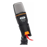 Microfone Knup Kp-917 Condensador Omnidirecional Preto/cinza