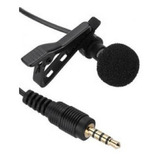 Microfone Lapela 3.5mm Plug P3 Stéreo
