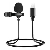 Microfone Lapela 3m Conector Lightning Para iPhone 7 8 E X