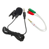 Microfone Lapela + Adaptador Fone Celular