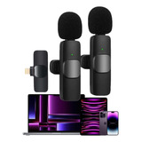 Microfone Lapela Duplo Sem Fio iPhone/ iPad Wireless 2 Em 1 