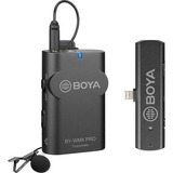 Microfone Lapela Sem Fio Boya By-wm4 K3 Para Ios - Lightning