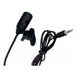 Microfone Lapela Stéreo Profissional 3.5mm Gravação Video P2