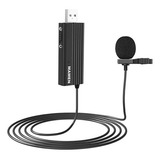 Microfone Lapela Usb Mamen Mic-u1 Omnidirecional