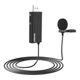 Microfone Lapela Usb Mamen Mic-u1 Omnidirecional