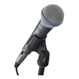 Microfone Original Shure Beta58a Dinâmico Vocal