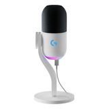 Microfone Para Jogos Yeti Gx Com Lightsync Branco Logitech