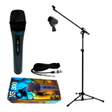 Microfone Profissional Devox Dx-38 + Pedestal