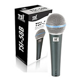 Microfone Profissional Dinâmico 58-b - Tsi