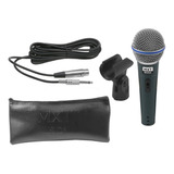 Microfone Profissional Dinâmico Mxt Bt-58 +