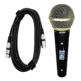Microfone Profissional Leson Sm-58 Plus Cabo